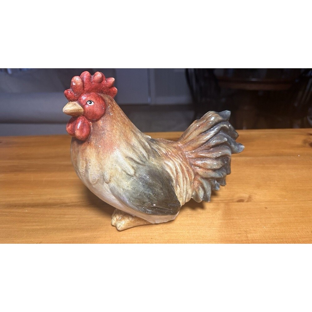 Vintage Rooster Figurine Farmhouse Country Kitchen Decor